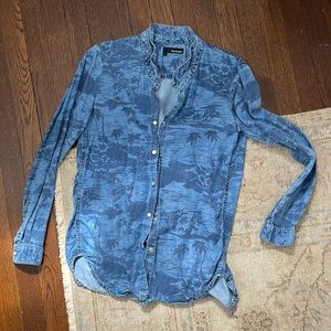 The Kooples blue button up shirt size small